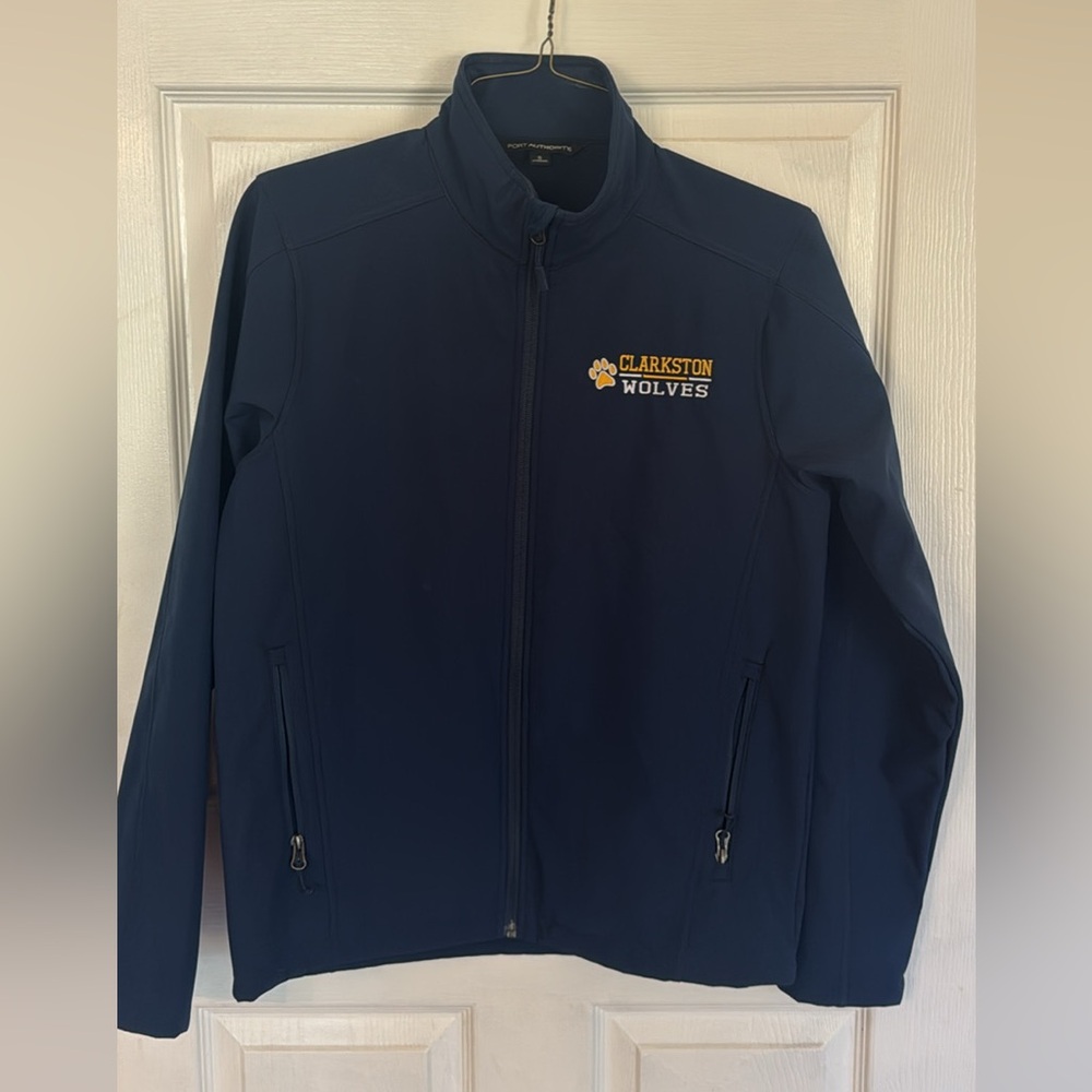 Clarkston Wolves Women’s Navy Full-Zip Softshell Jacket